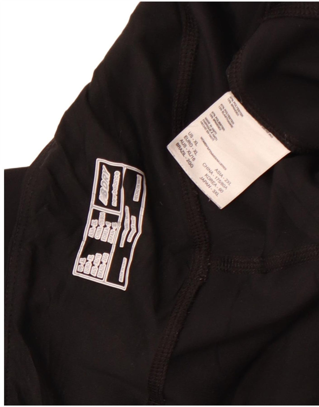 New Balance Dame Capri Leggings UK 18 XL Sort Polyester