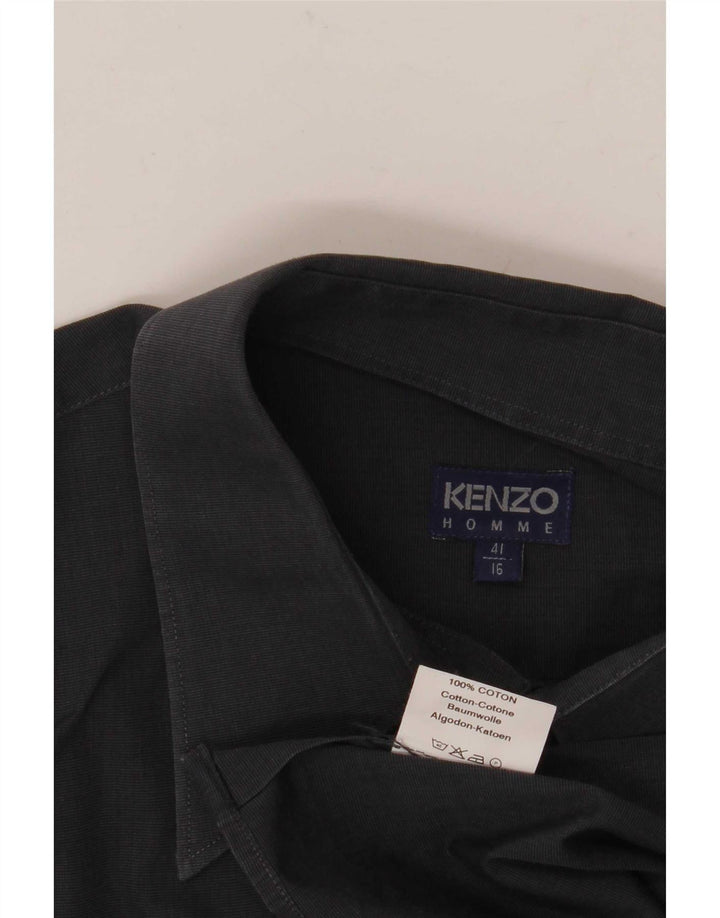 Kenzo Herreskjorte Str. 41 16 Stor Grå Bomuld
