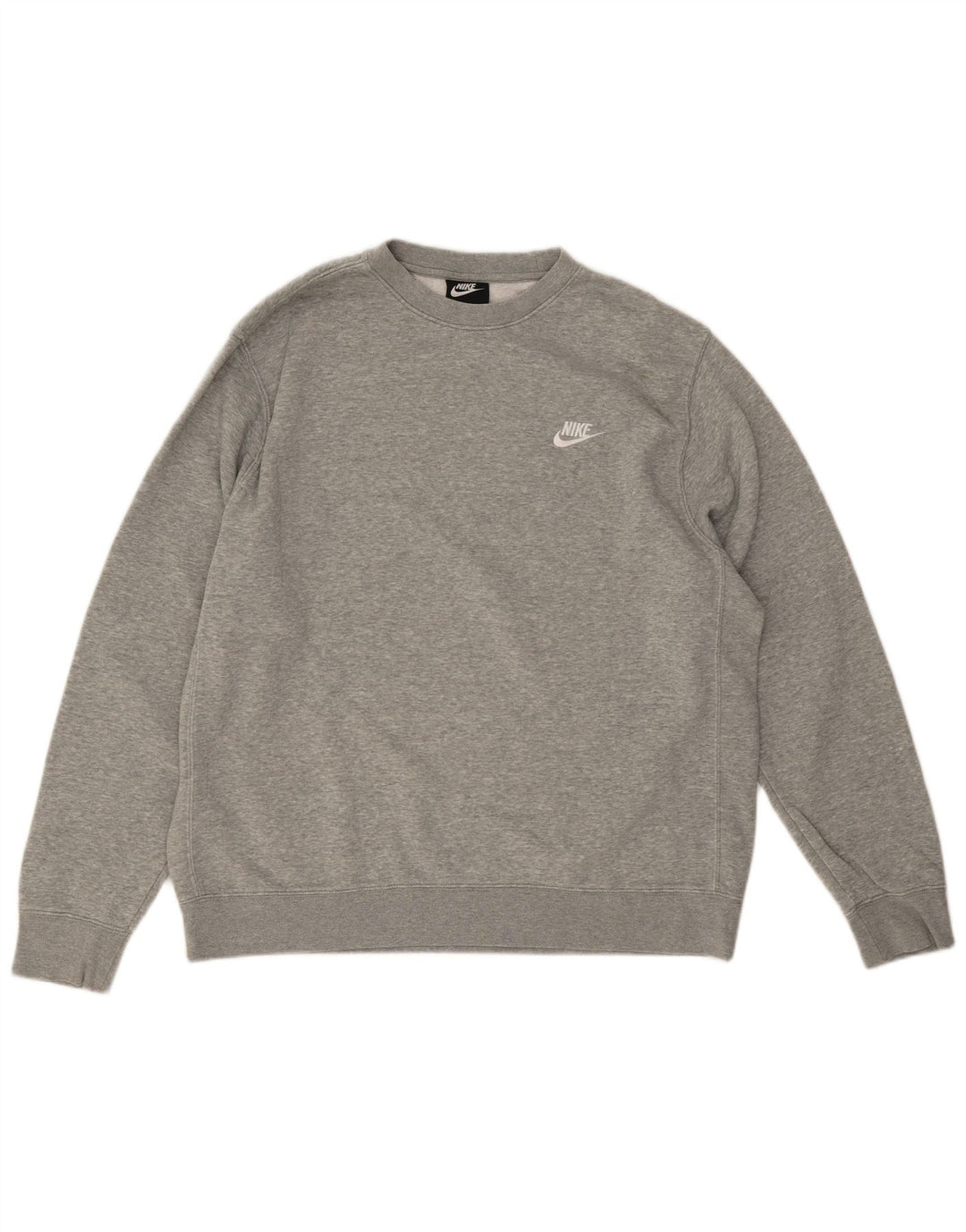 Nike Sweatshirt til mænd, stor grå flækket bomuld