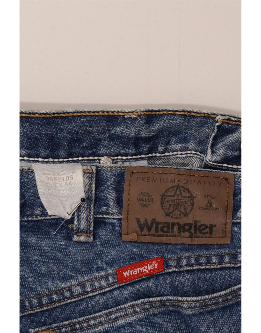 Wrangler Herre tilspidsede jeans W38 L34 Blå