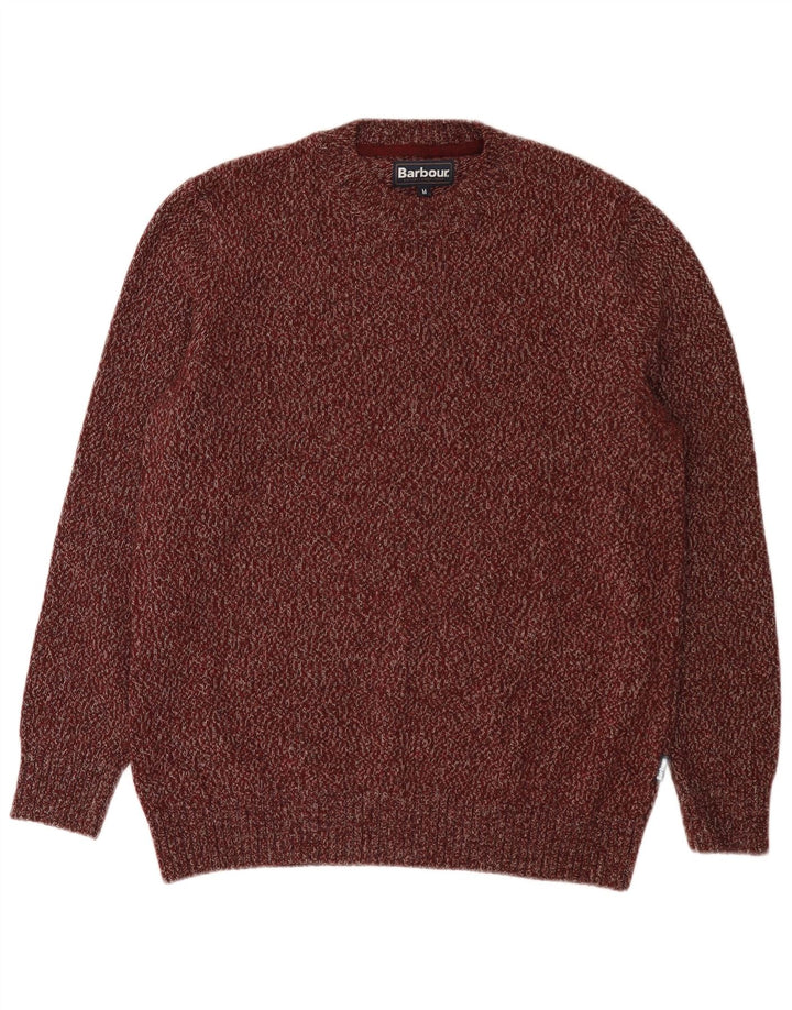 Barbour Herre Crew Neck trøje Sweater Medium Burgundy Uld