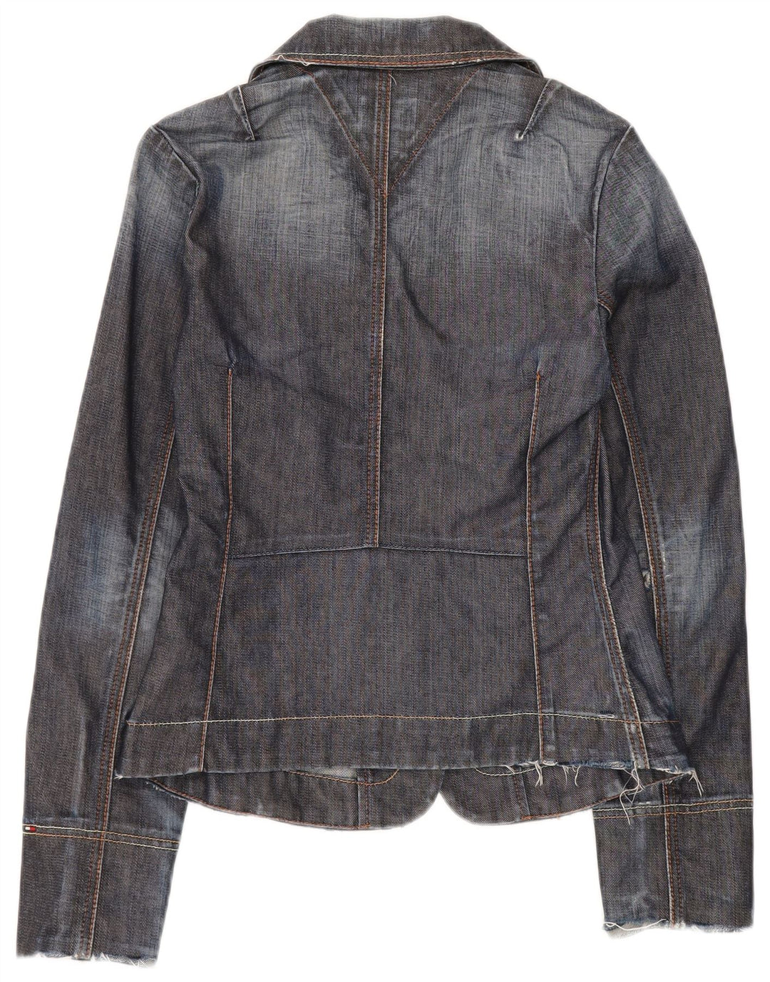 Tommy Hilfiger Dame 3-knaps Denim Blazer Jacket UK 12 Medium Navy Blue