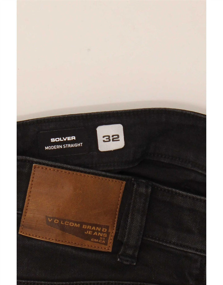 Volcom Herre Solver Straight Jeans W32 L30 Sort Bomuld