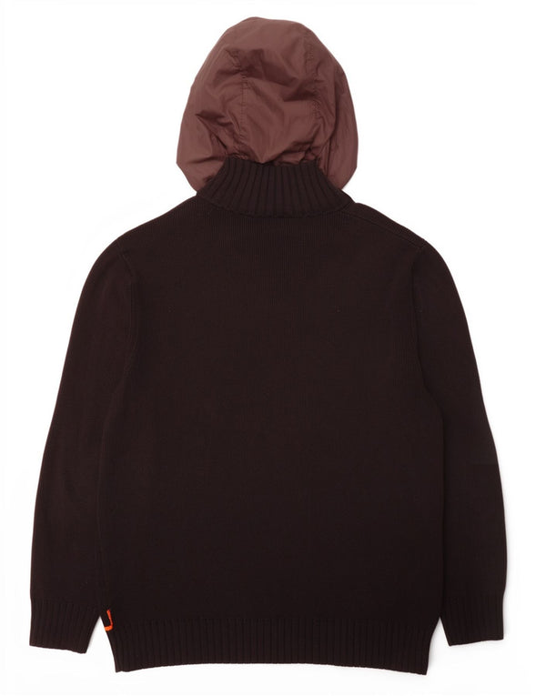 Hugo Boss Herre hætte cardigan sweater 2XL brun bomuld