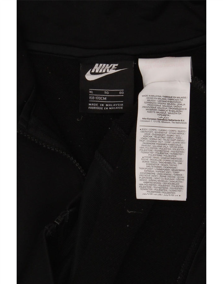 Nike Boys træningsdragt topjakke 13-14 år XL Sort polyester