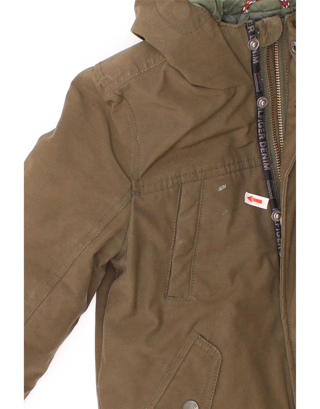 Tommy Hilfiger drenge hættejakke parka 5-6 år Khaki Polyester