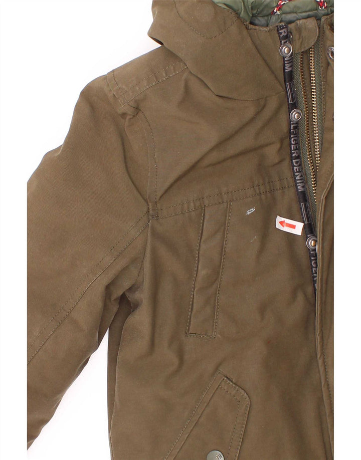 Tommy Hilfiger drenge hættejakke parka 5-6 år Khaki Polyester