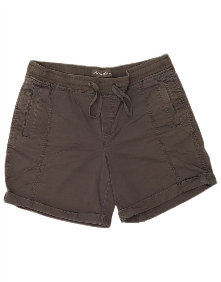 Eddie Bauer Dameshorts US 10 Large W32 Grå Bomuld
