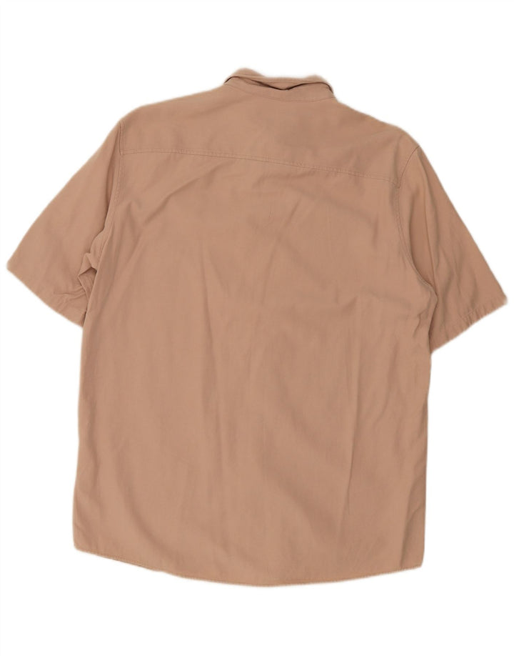Cos Kortærmet Herreskjorte Medium Beige Lyocell