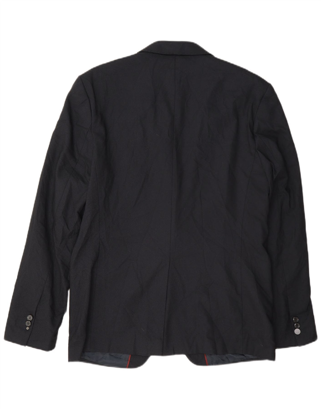Zara Herre 2-knaps blazerjakke EU 52 Large Navy Blue