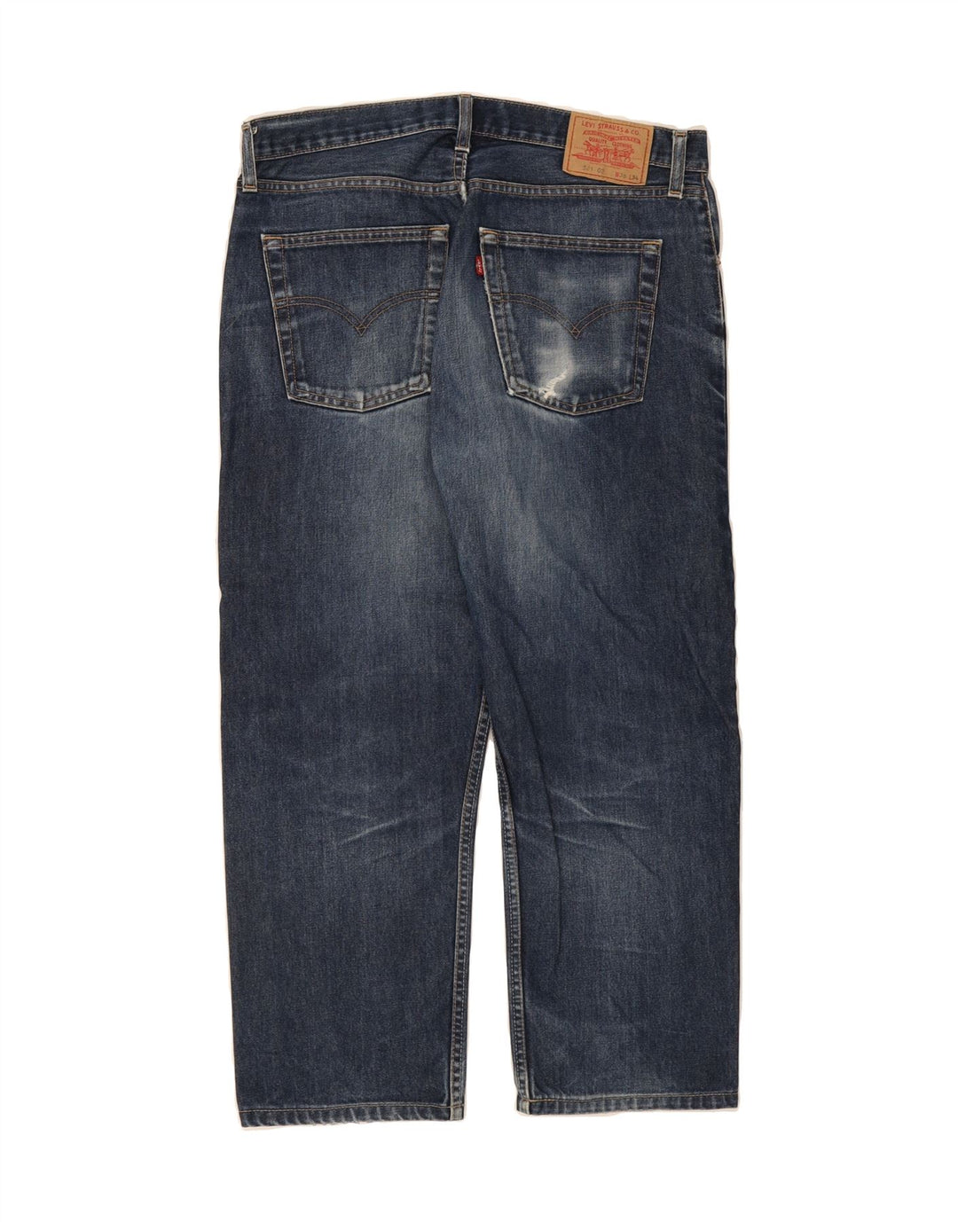 LEVI'S Mens 521 Tapered Jeans W38 L26 Blue Cotton Vintage Levi's and Second-Hand Levi's from Messina Hembry 