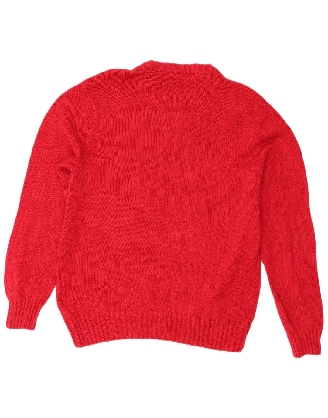 Chaps Herre Crew Neck Jumper Sweater Stor Rød Bomuld