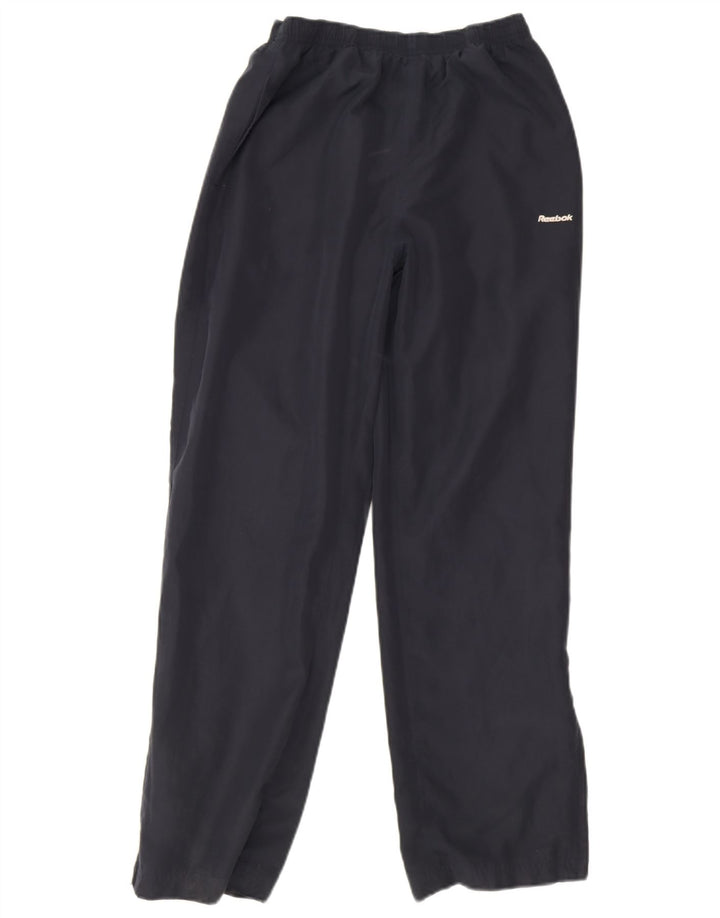 Reebok Womens træningsdragt Bukser UK 10 Small Navy Blue Polyester
