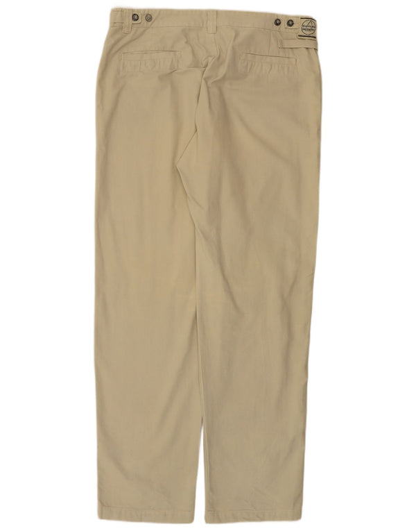 Murphy & Nye Straight Casual Bukser til mænd W40 L36 Beige Bomuld