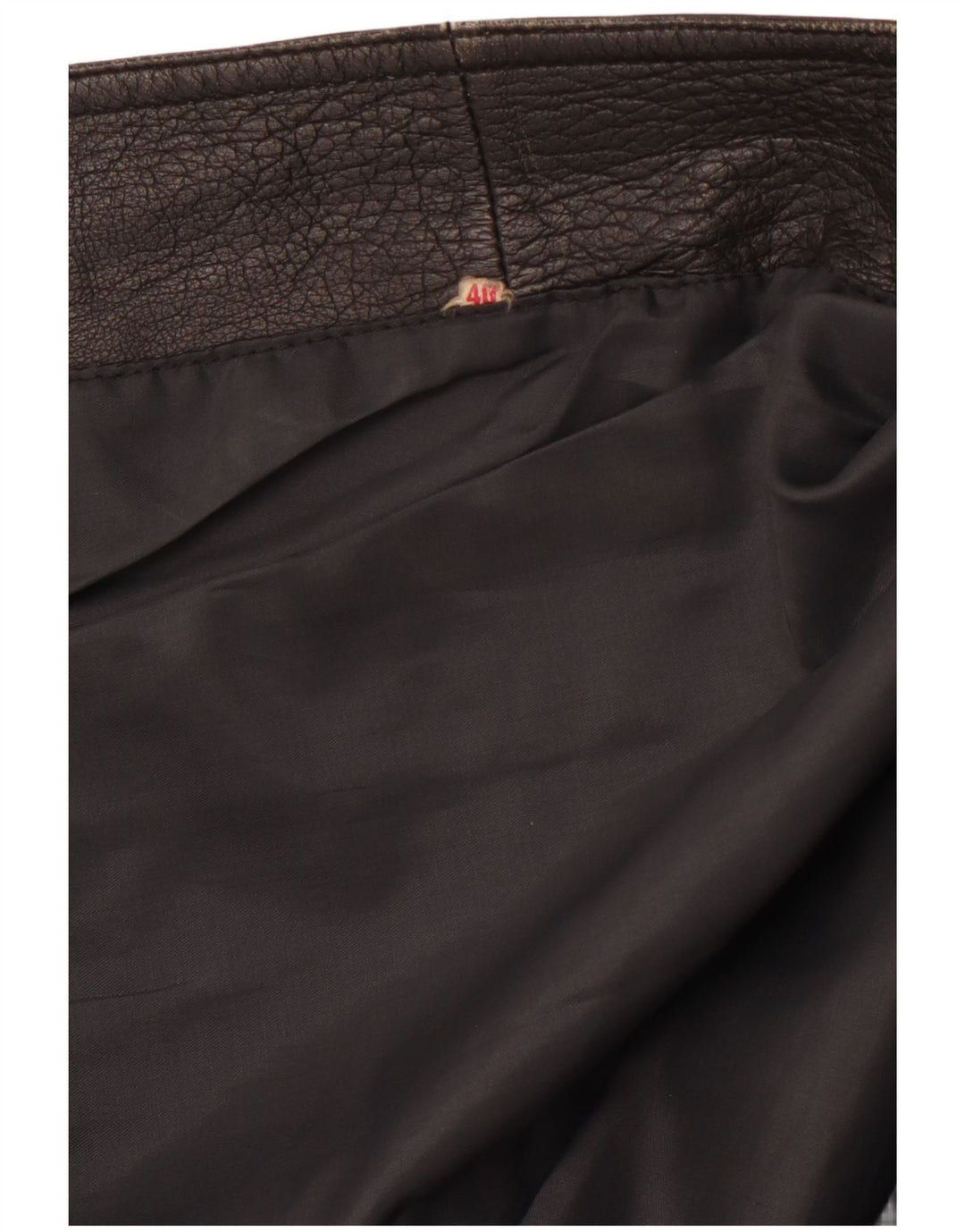 VINTAGE Læderfrakke til kvinder IT 40 Lille Sort