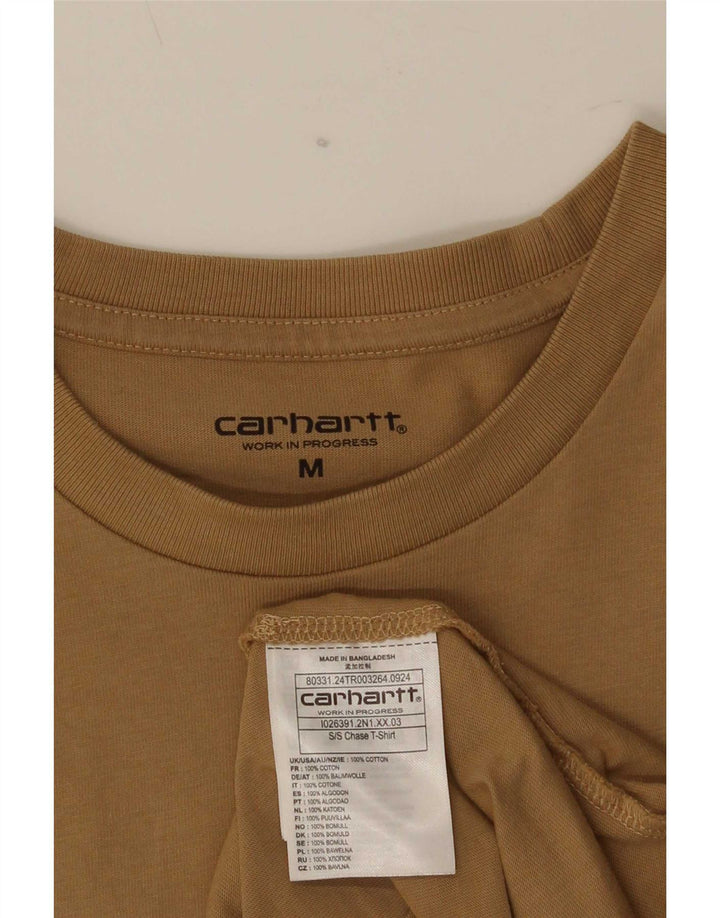 Carhartt Herre T-Shirt Top Medium Brun Bomuld