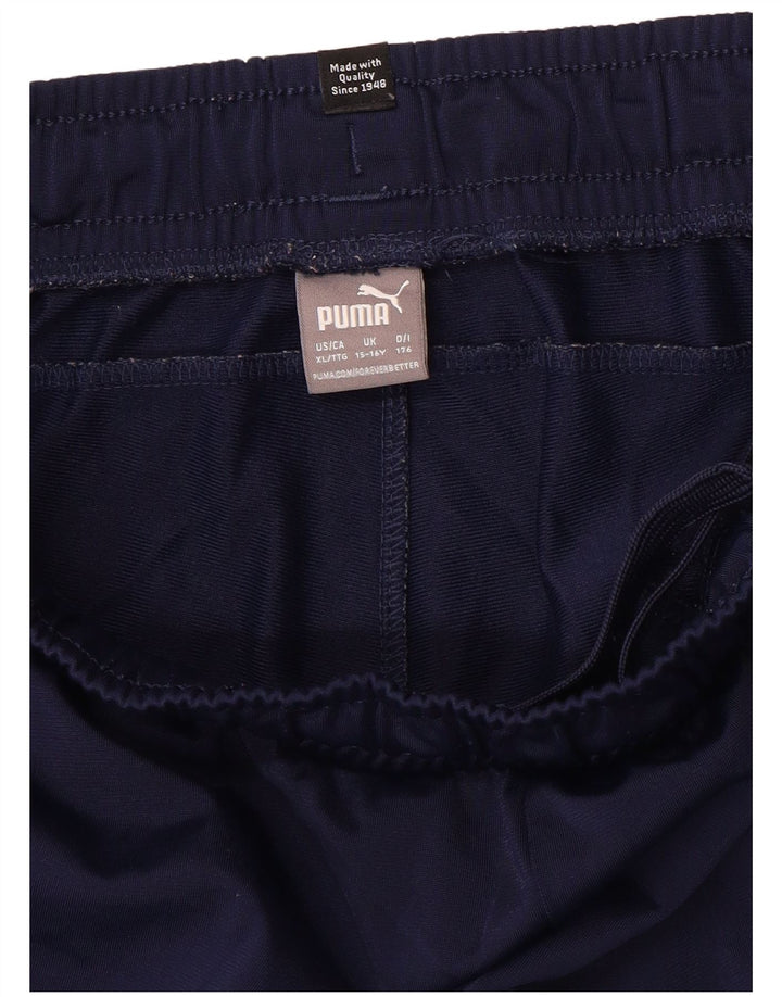 PUMA Træningsdragt til drenge Bukser Joggers 15-16 år Marineblå