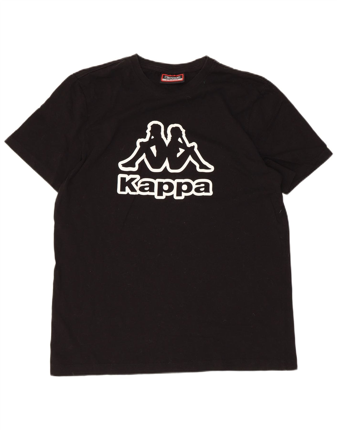 Kappa Dame Grafisk T-Shirt Top UK 16 Large Sort