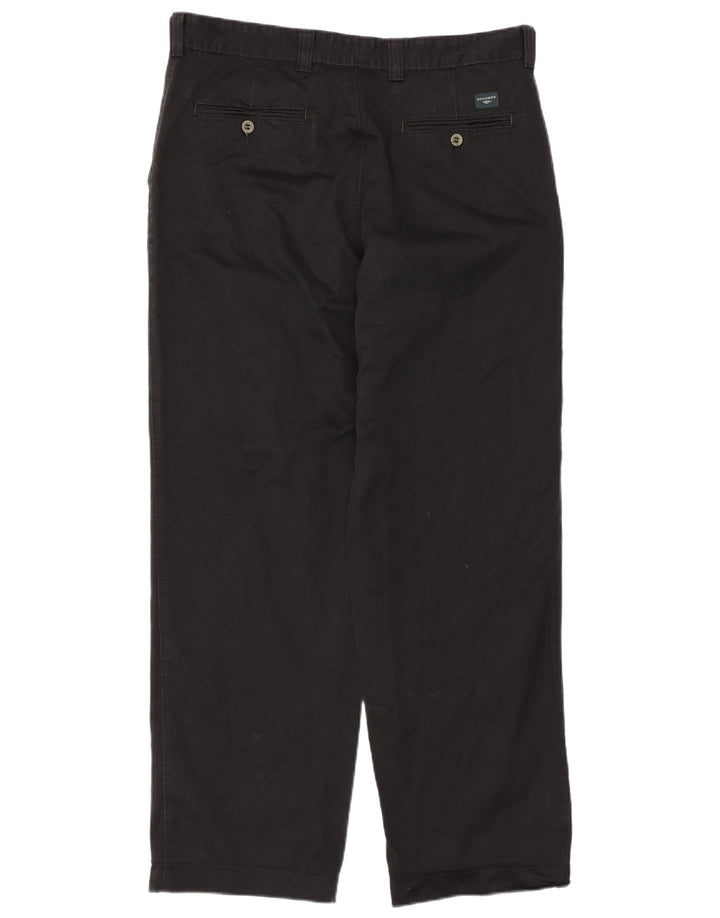 DOCKERS Straight Chino-bukser til mænd W36 L32 Sort bomuld