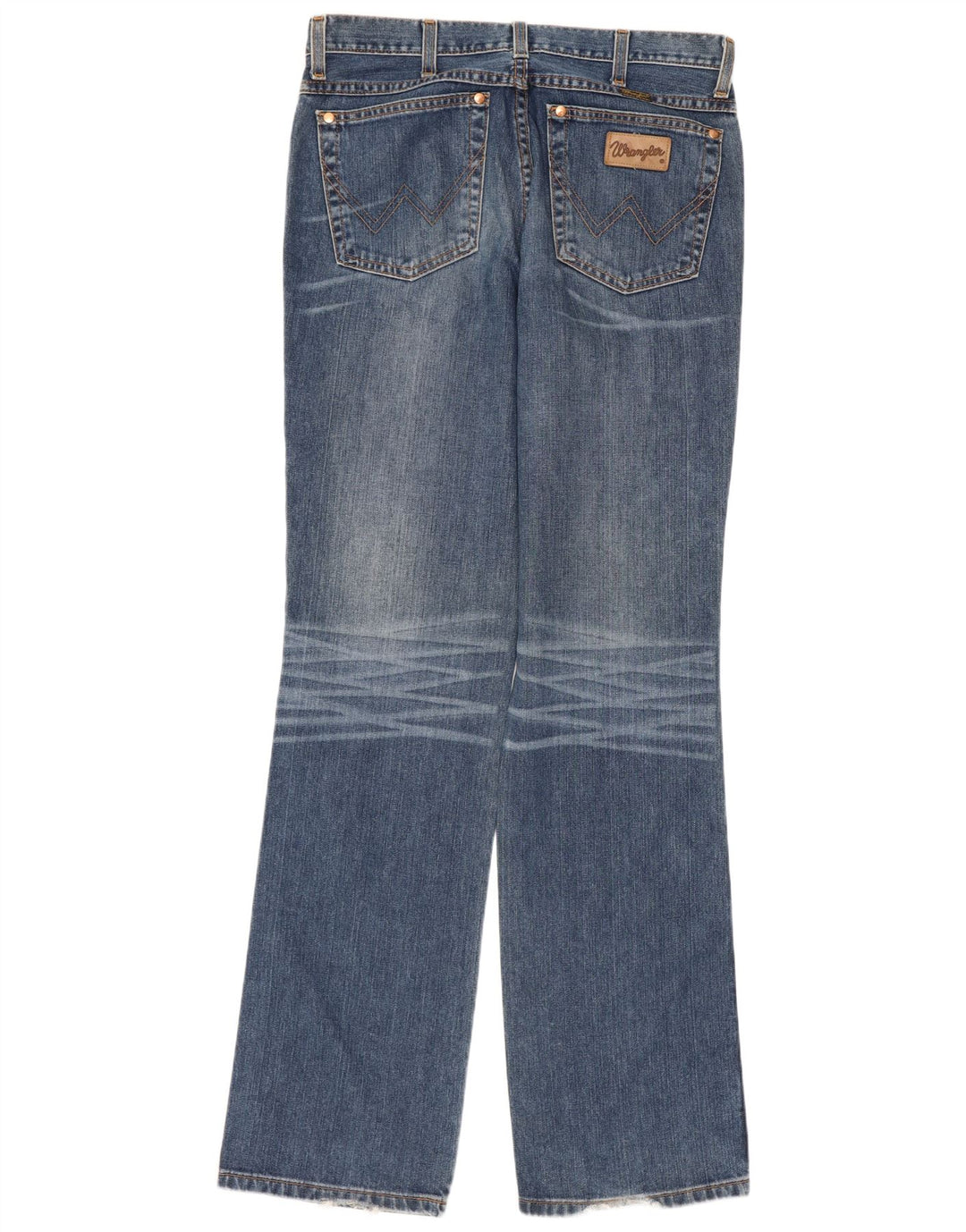 Wrangler Herre Evolution Straight Jeans W32 L34 Blå Bomuld