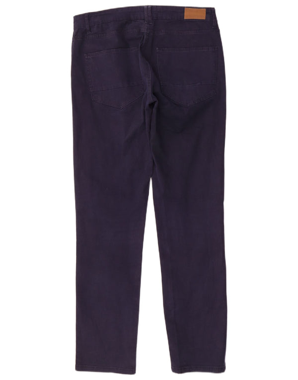 Zara Herre Slim Casual Bukser EU 42 Large W32 L31 Marineblå Bomuld