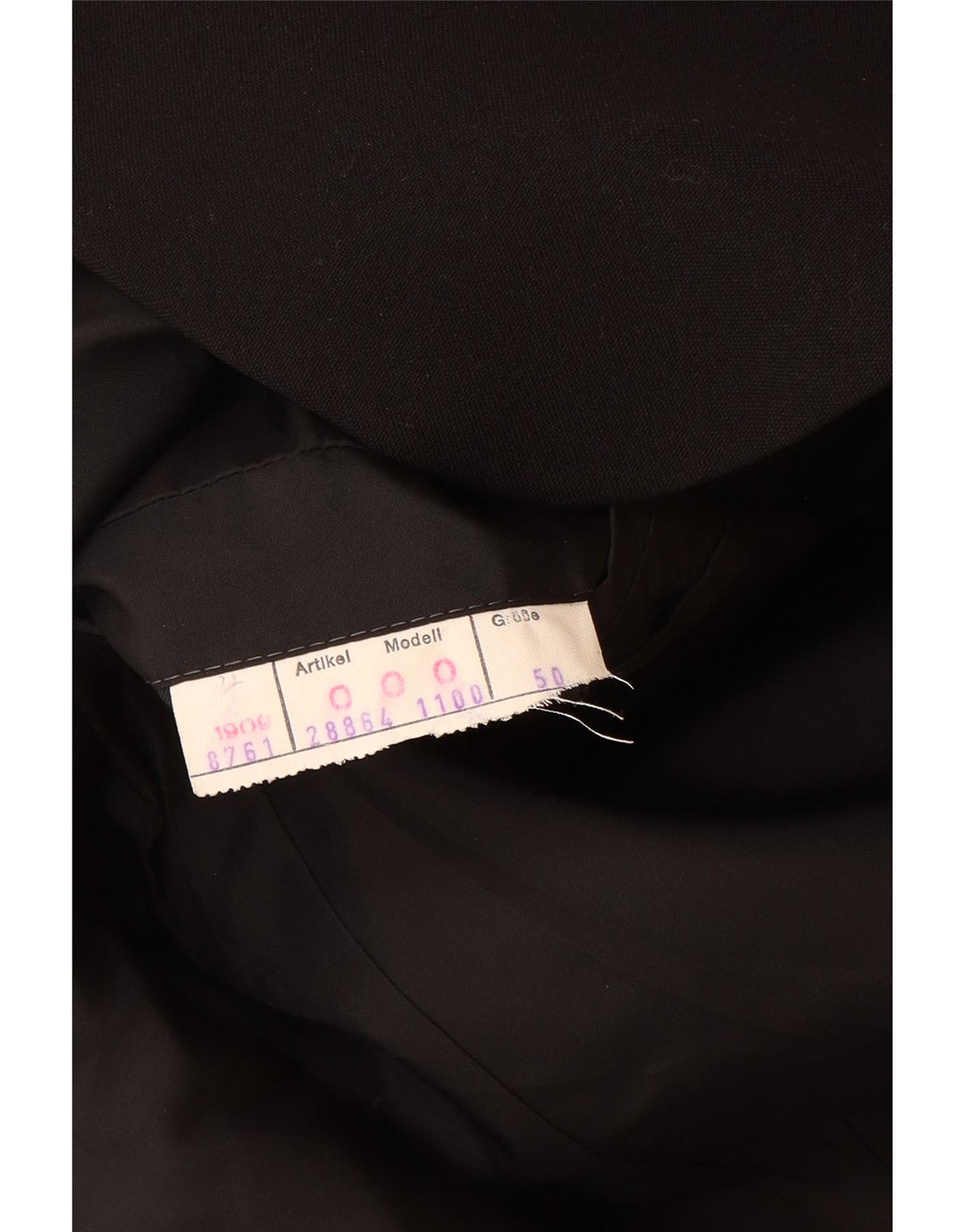 Vintage Herre 1-knap blazerjakke EU 50 Large Black New Wool