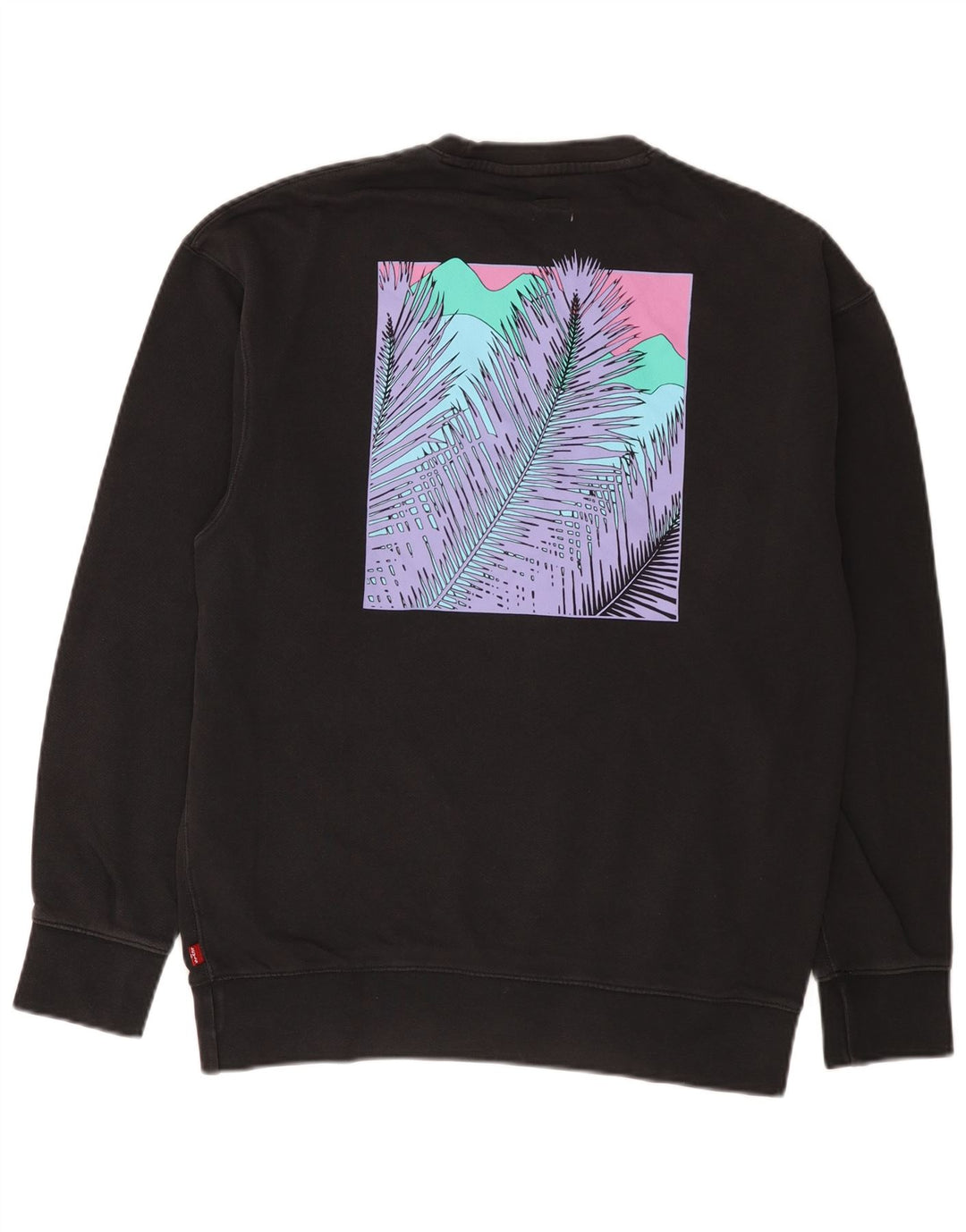 Levi's Herre Relaxed Graphic Sweatshirt Jumper Small Black