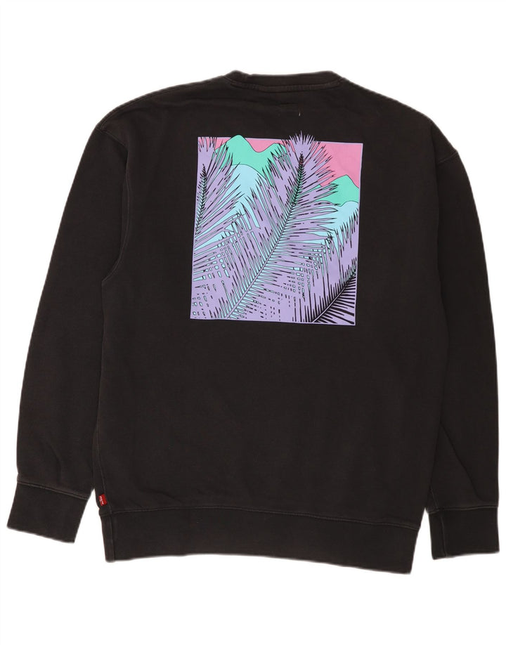 Levi's Herre Relaxed Graphic Sweatshirt Jumper Small Black