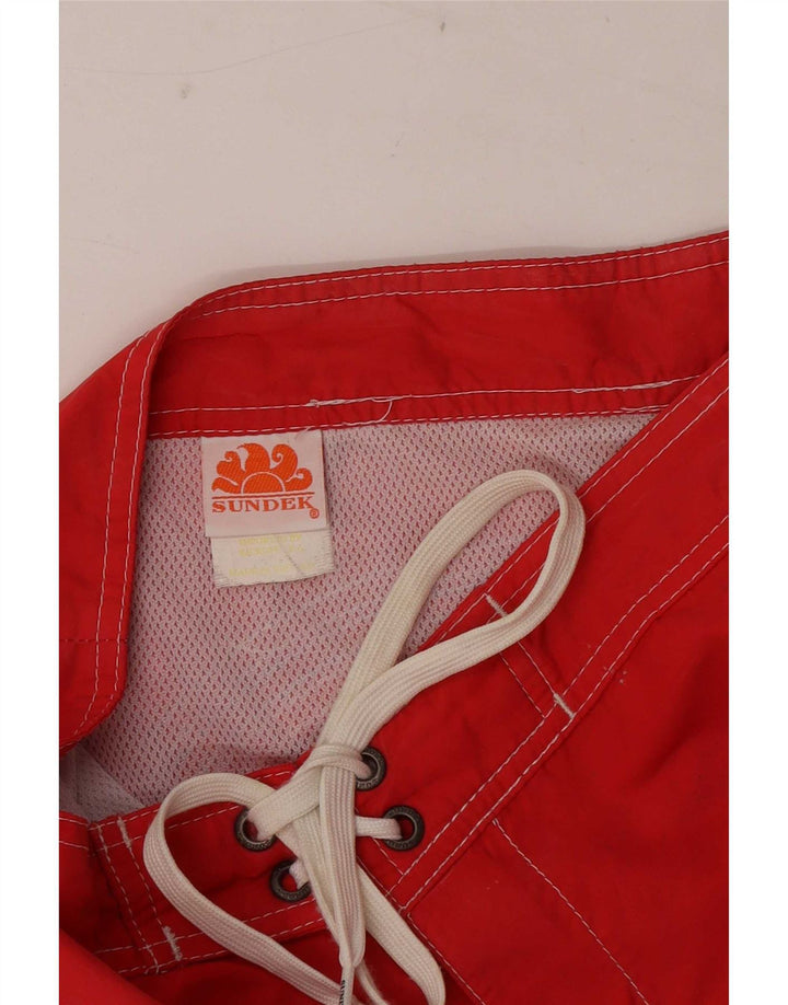 Sundek Herre badeshorts Medium Rød Nylon