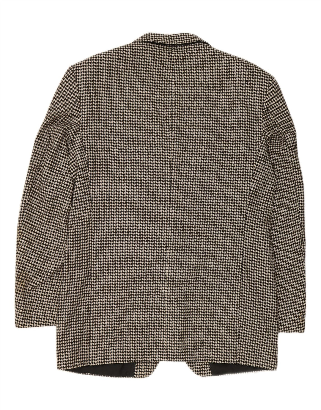 Marks & Spencer Herre lang blazerjakke UK 40 Medium Black Houndstooth
