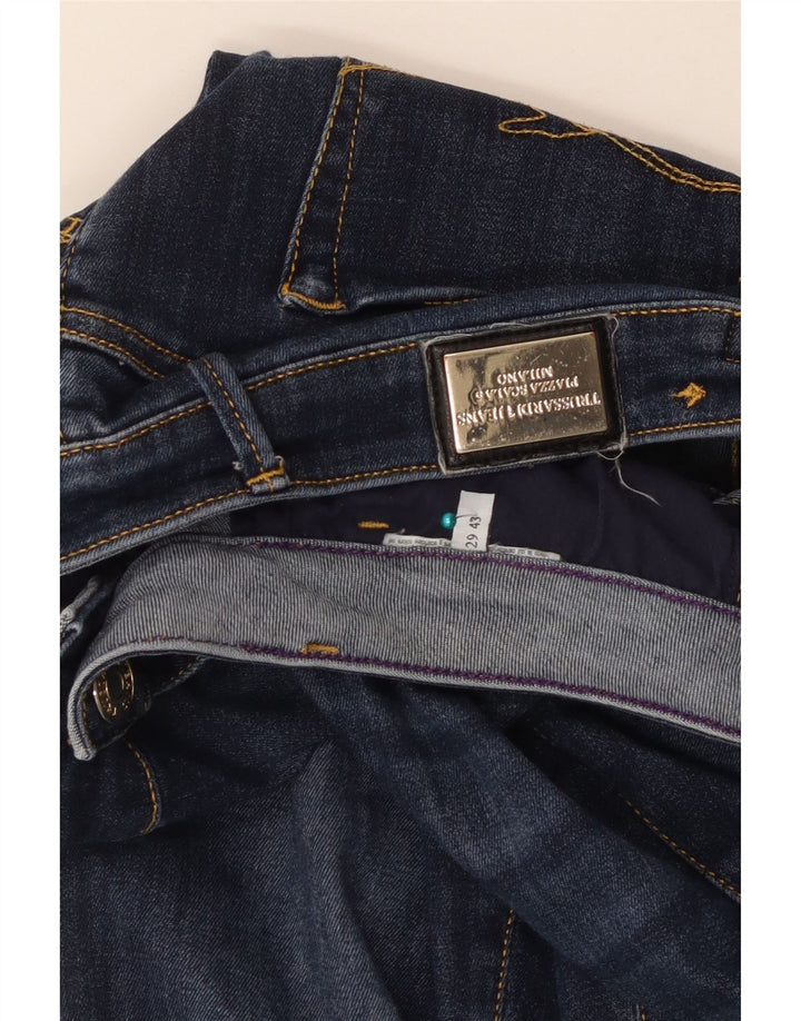 Trussardi Dame Slim Jeans IT 43 Medium W29 L30 Blå