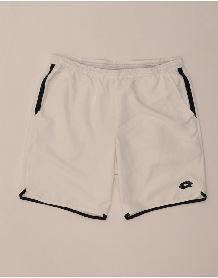 Lotto Herre Sportshorts Stor Hvid Colourblock