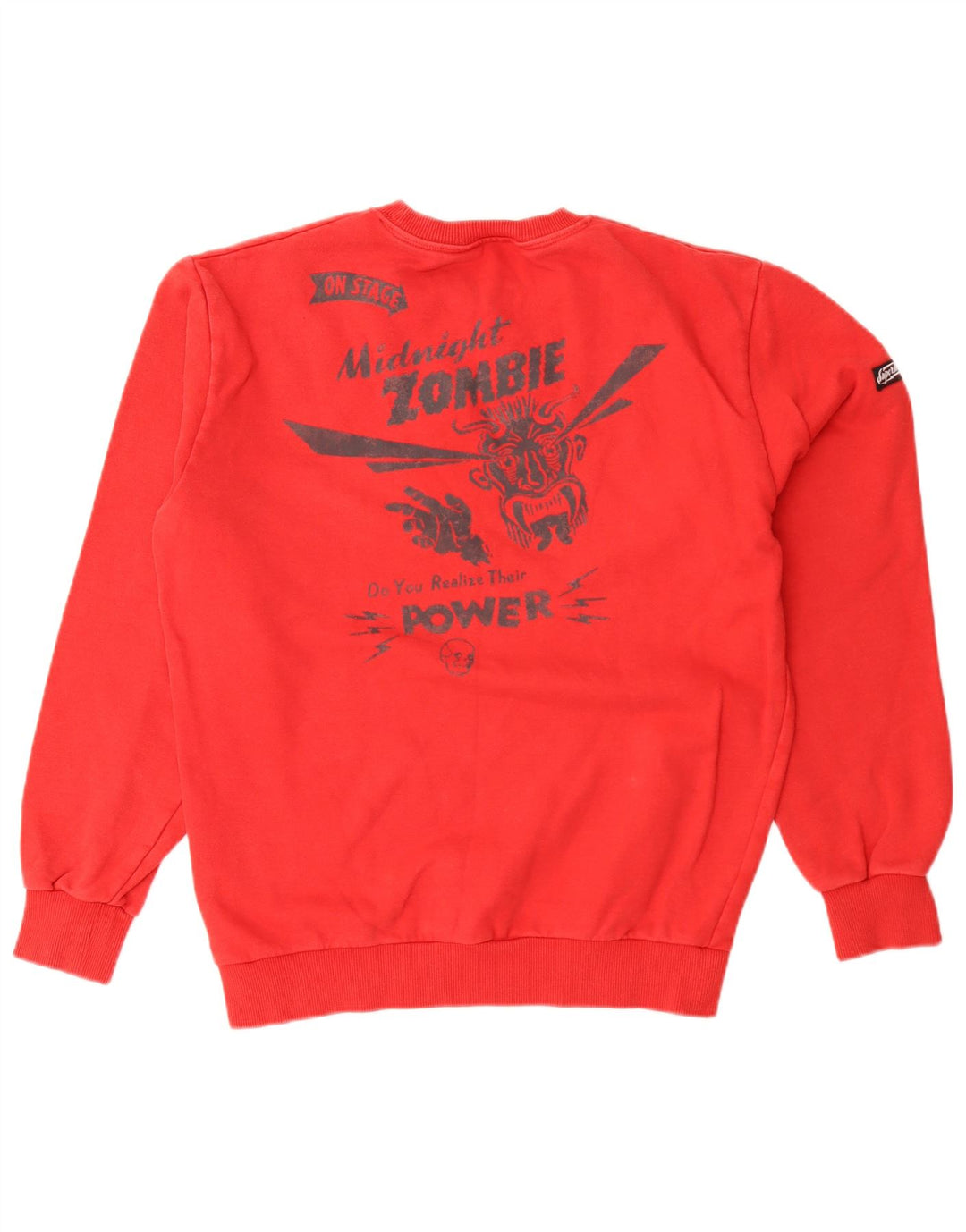 Superdry grafisk sweatshirt til mænd, medium rød