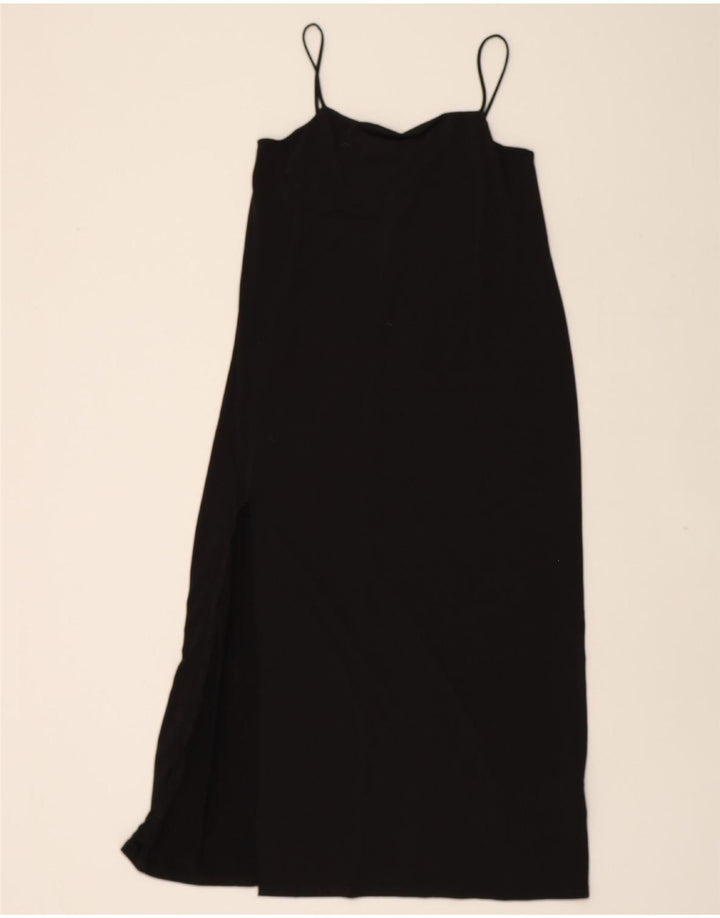 ZARA Womens Slip Dress UK 8 Small Black Polyester Vintage Zara and Second-Hand Zara from Messina Hembry 