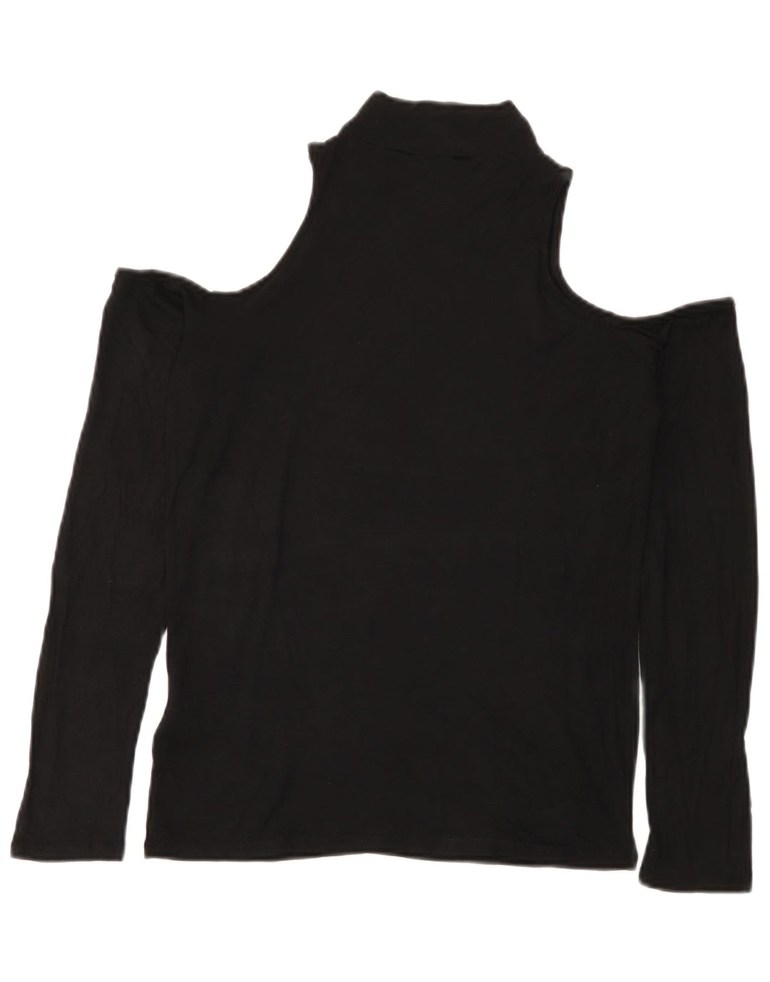 Lipsy Womens Off Shoulder Bluse Top UK 12 Medium Black Viscose