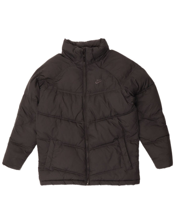 Nike drenge hættepolstret jakke 13-14 år XL sort polyester