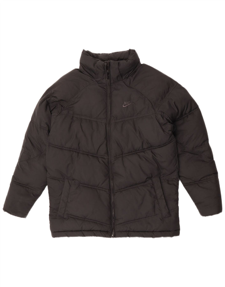 Nike drenge hættepolstret jakke 13-14 år XL sort polyester