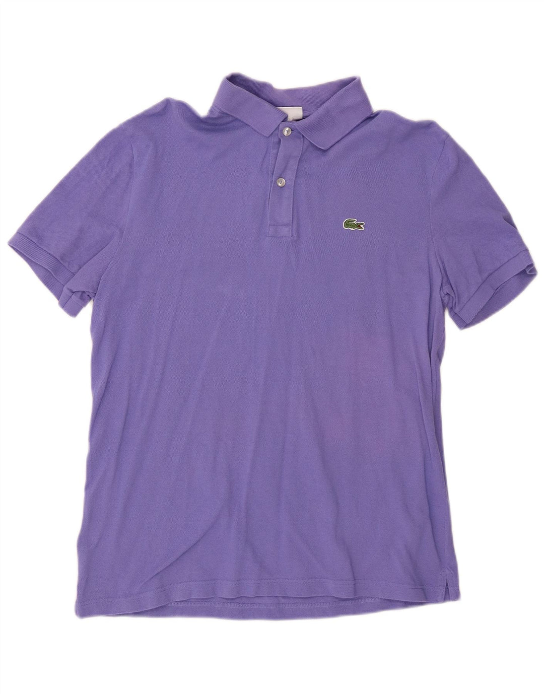 LACOSTE Slim Fit Polo Shirt til mænd Størrelse 6 XL Lilla Bomuld