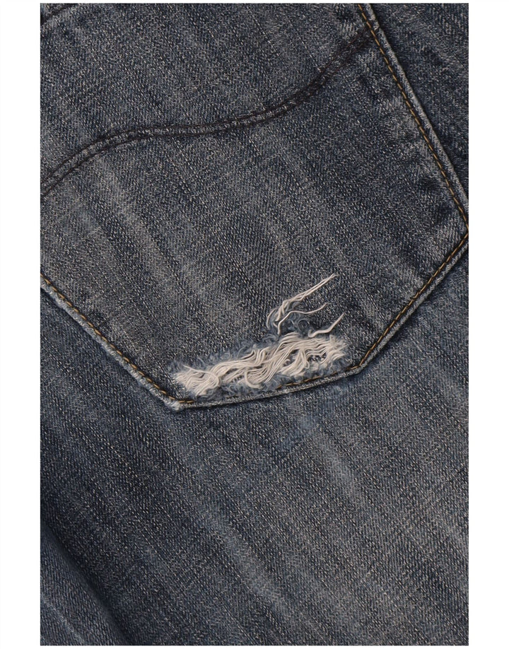 REPLAY Herre Straight Jeans W36 L34 Blå Bomuld