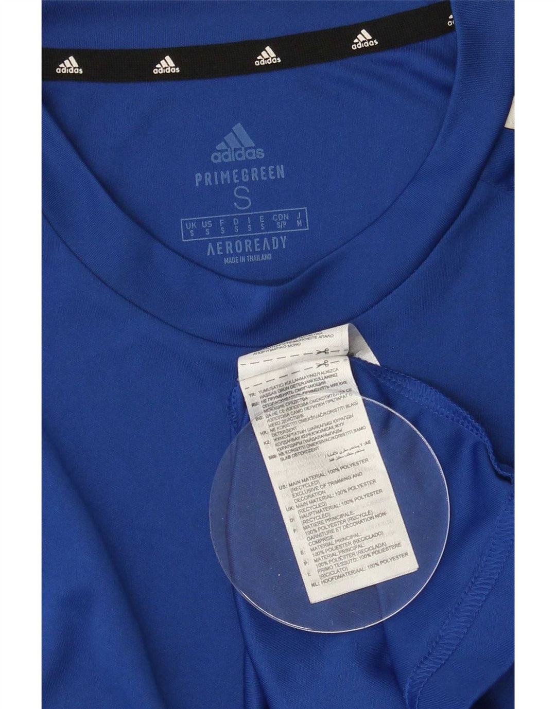 Adidas Herre Aeroready T-Shirt Top Lille Blå Polyester