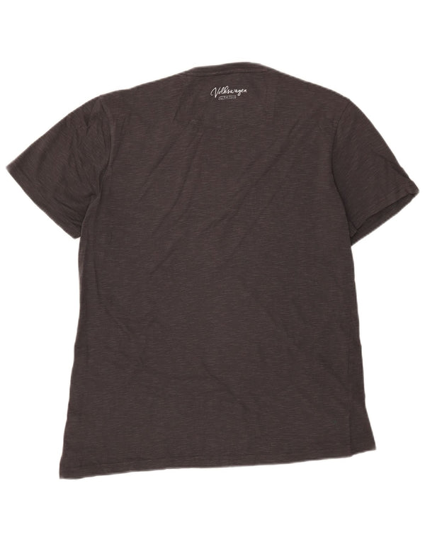 Fat Face Herre Volkswagen Graphic T-Shirt Top Medium Grey Flecked Bomuld