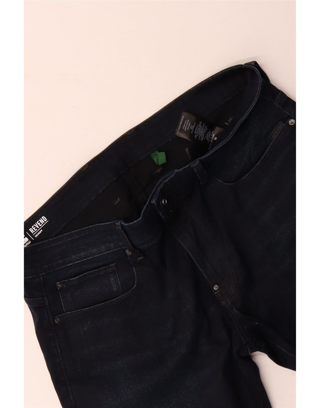 G-Star Herre Revend Skinny Jeans W38 L32 Marineblå Bomuld