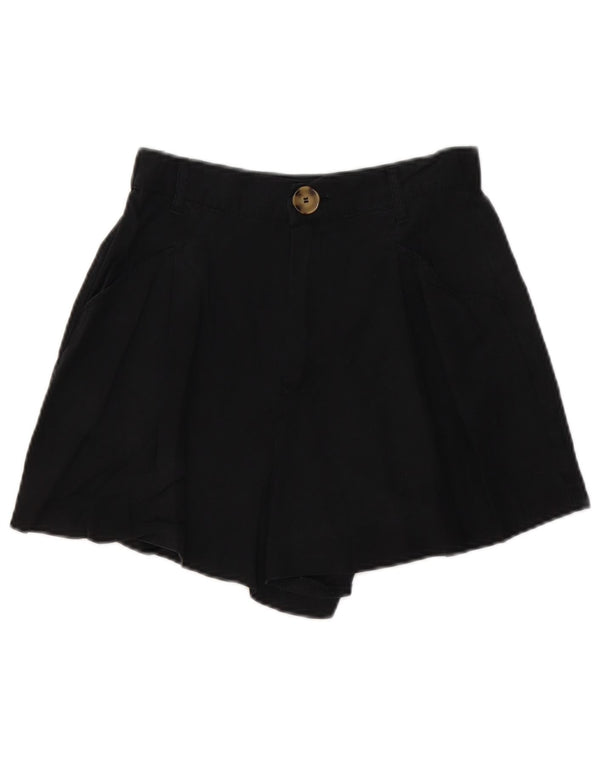 Zara Womens High Waist Hot Pants XS W24 Sort