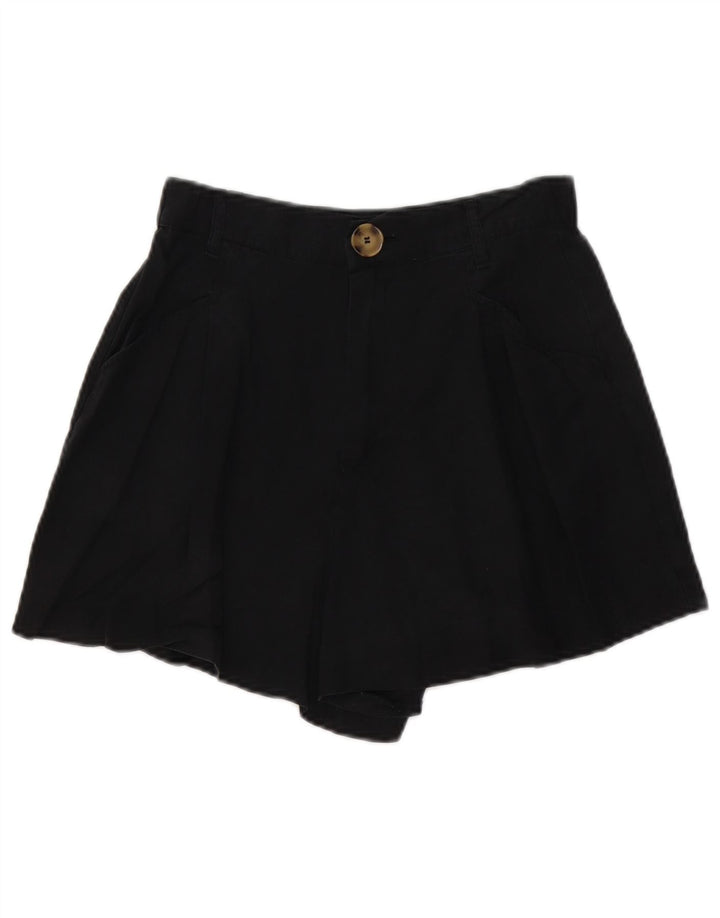 Zara Womens High Waist Hot Pants XS W24 Sort