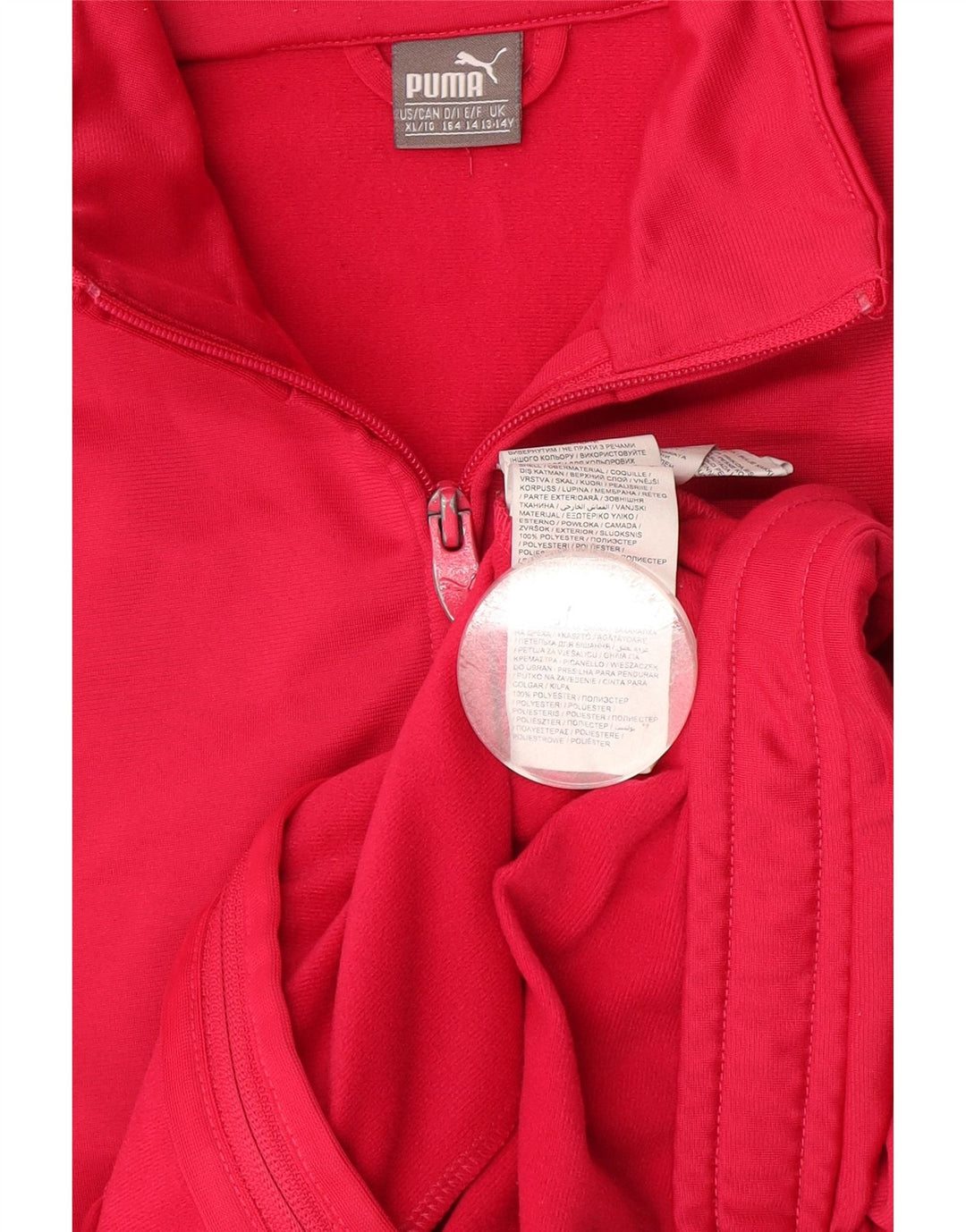 Puma træningsdragt topjakke til piger 13-14 år Pink Colourblock Polyester