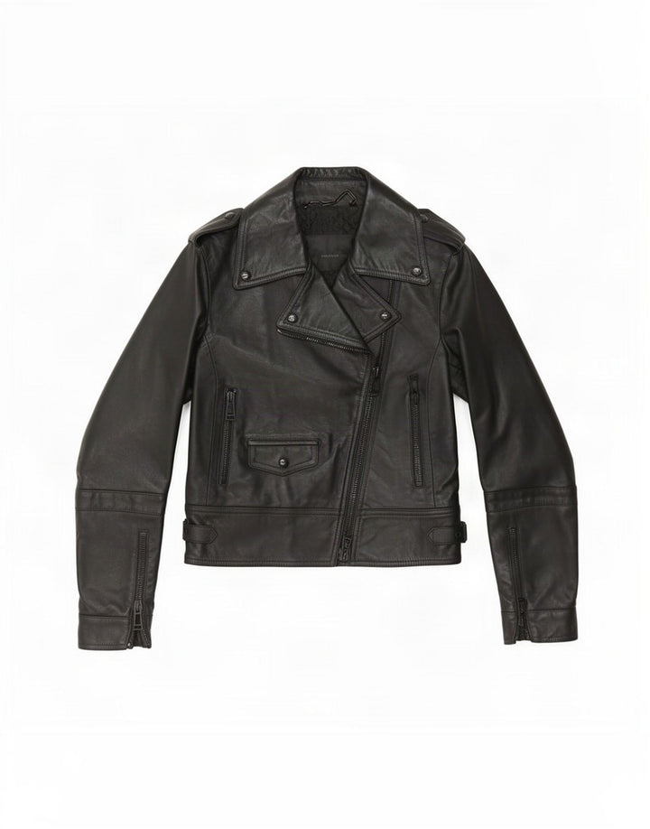 Belstaff Bikerjakke i læder til kvinder IT 38 XS Sort