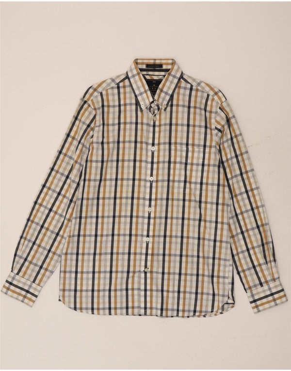 Marks & Spencer Herre Blue Harbor skjorte Medium Flerfarvet Gingham Cotton