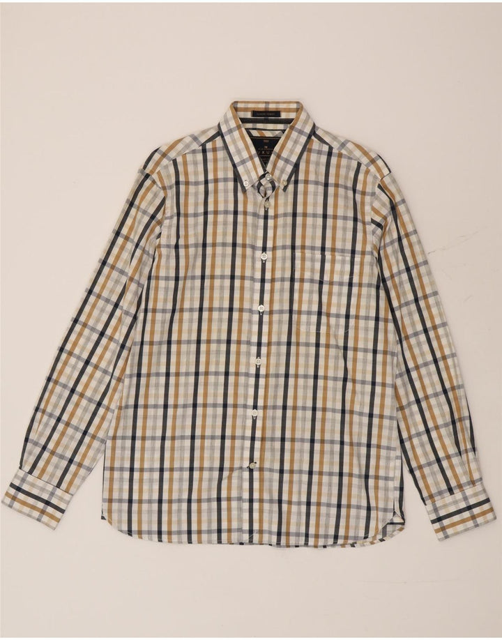 Marks & Spencer Herre Blue Harbor skjorte Medium Flerfarvet Gingham Cotton