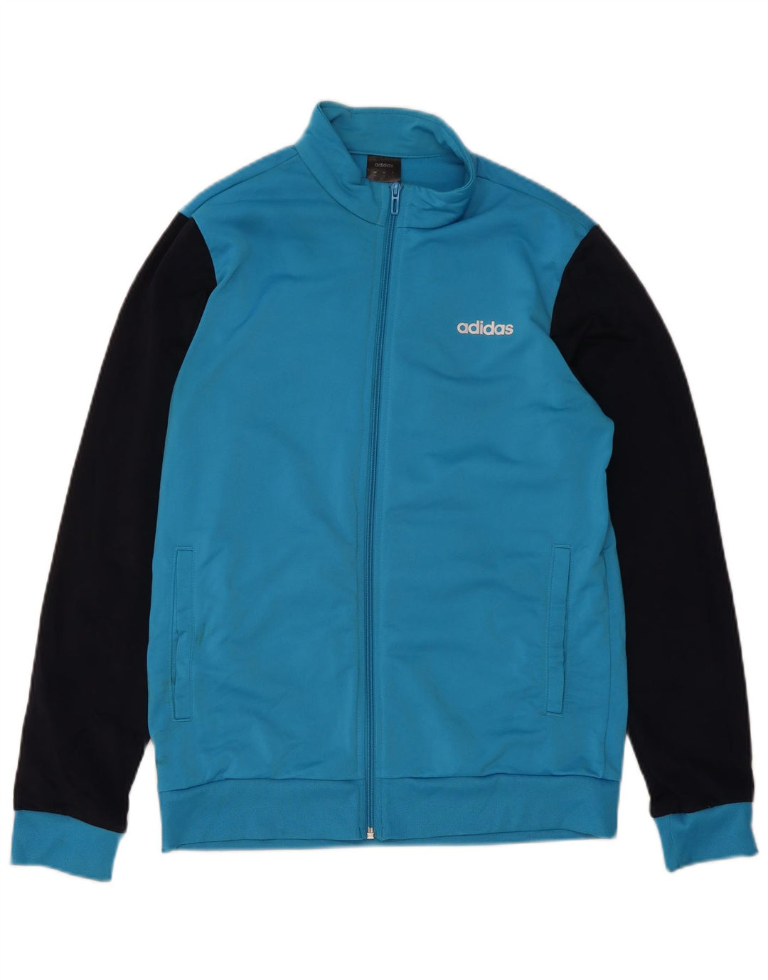Adidas Herre grafisk træningsdragt Topjakke Medium Blue Colourblock Polyester