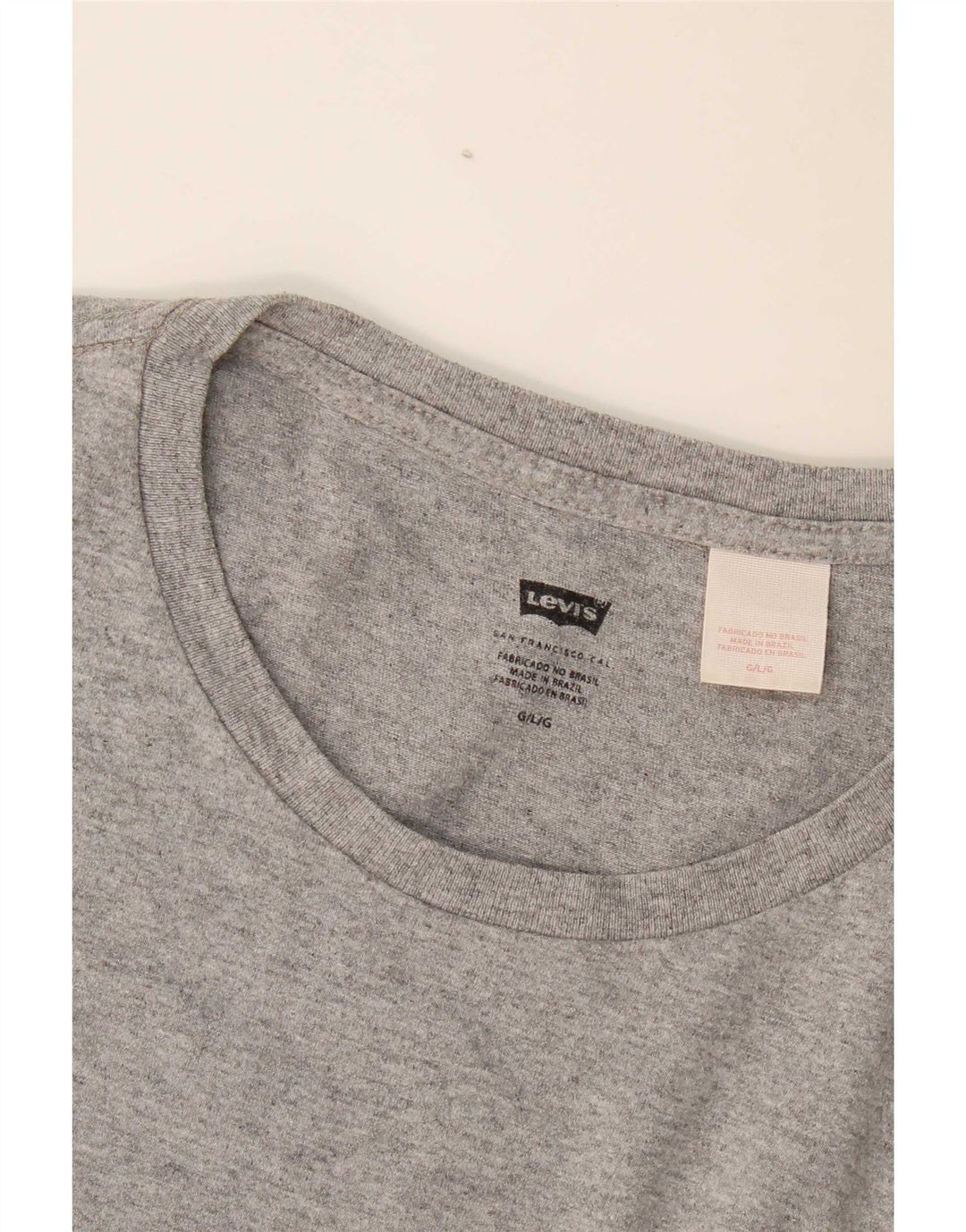Levi's Herre T-Shirt Top Stor Grå Flecked